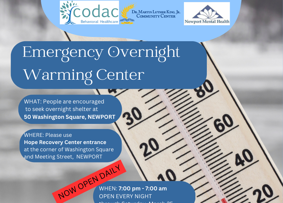 Emergency Overnight Warming Center Now Open Daily